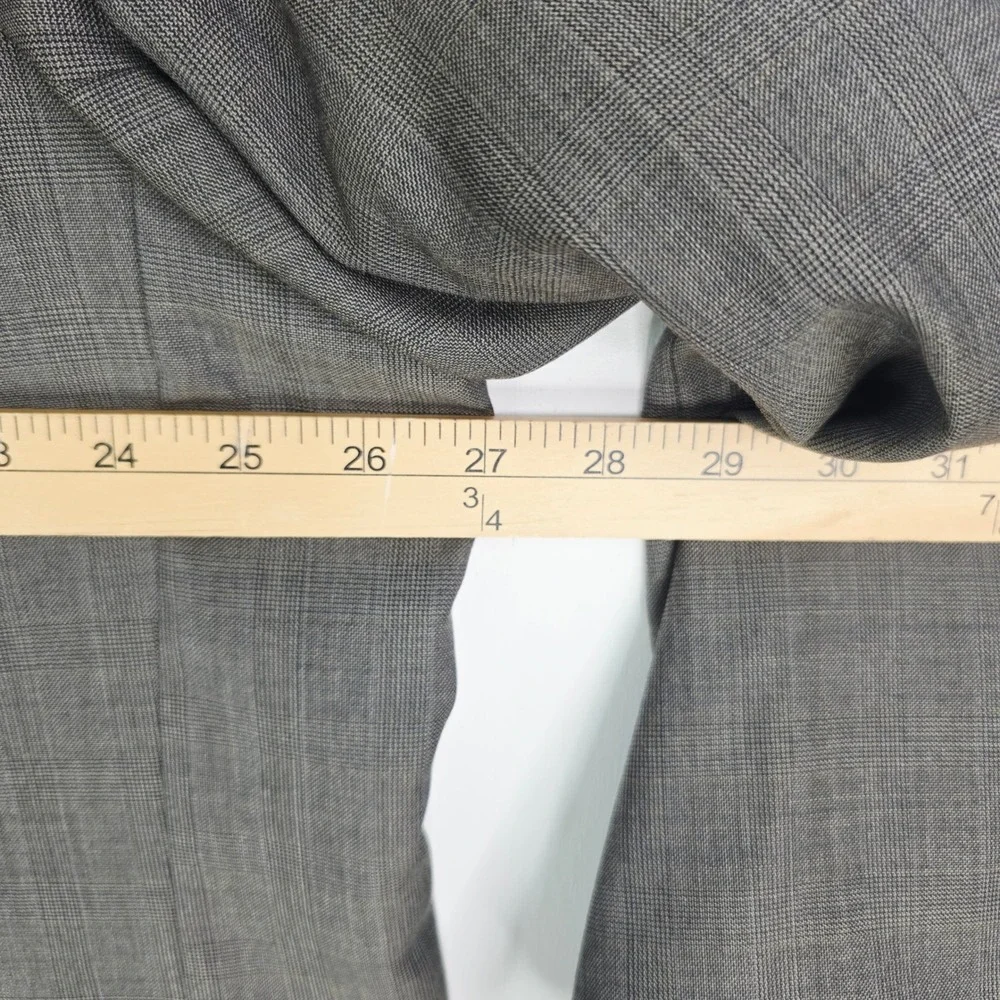Jos. A. Bank Mens 54L Gray Glen Plaid Two Button Blazer Sport Coat Single Vent